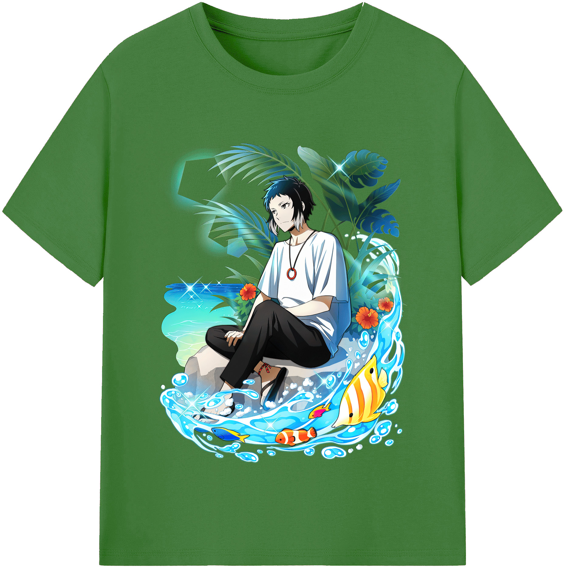 （画像用） 文豪ストレイドッグス Bungo Stray Dogs レディースカジュアルプリントTシャツ（綿100％）